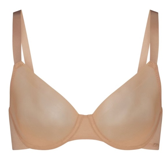 SKIMS No Show Molded Unlined Demi Bra Nude 32A - Picture 7 of 11